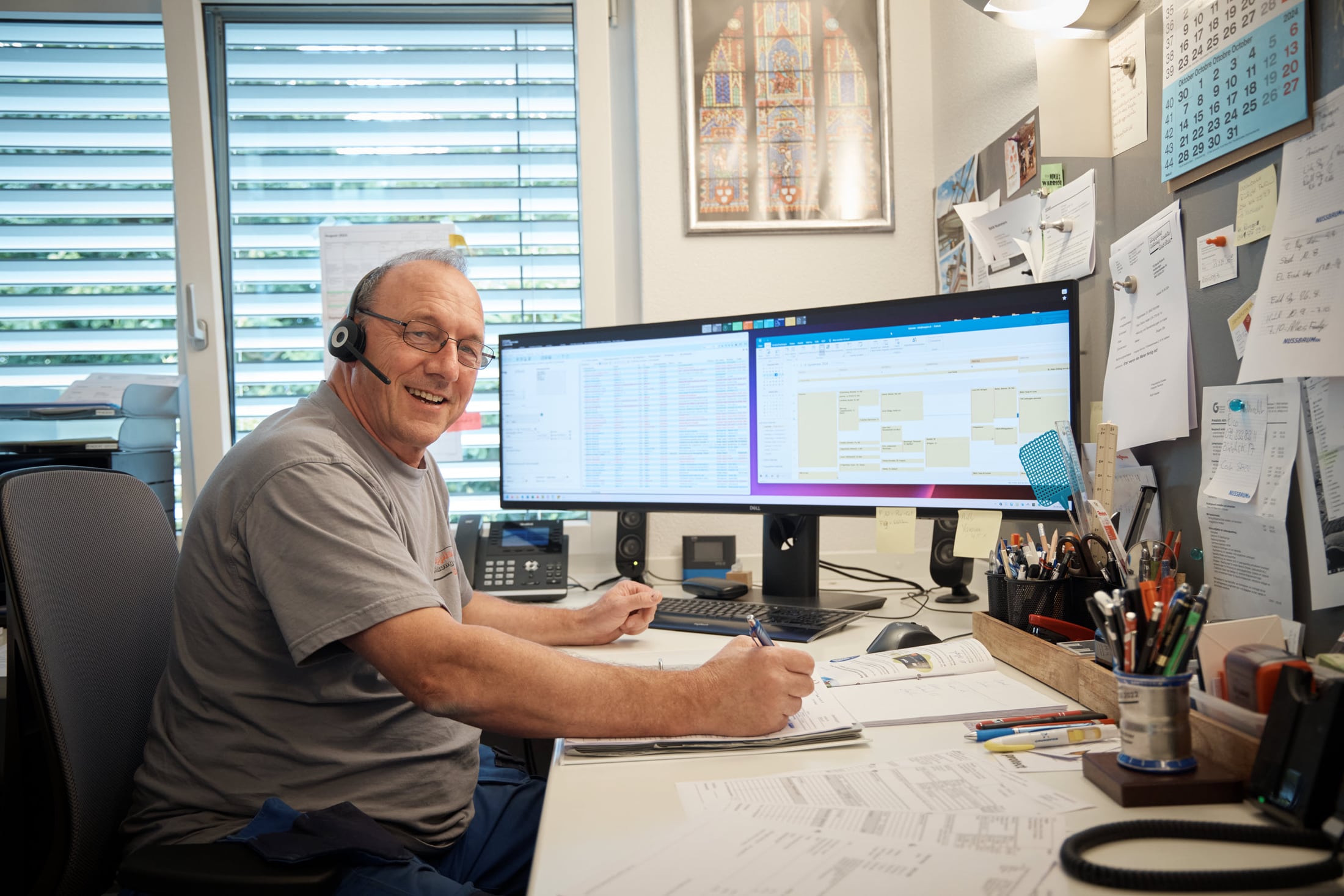 Sanitär Hoppler bei der Arbeit.