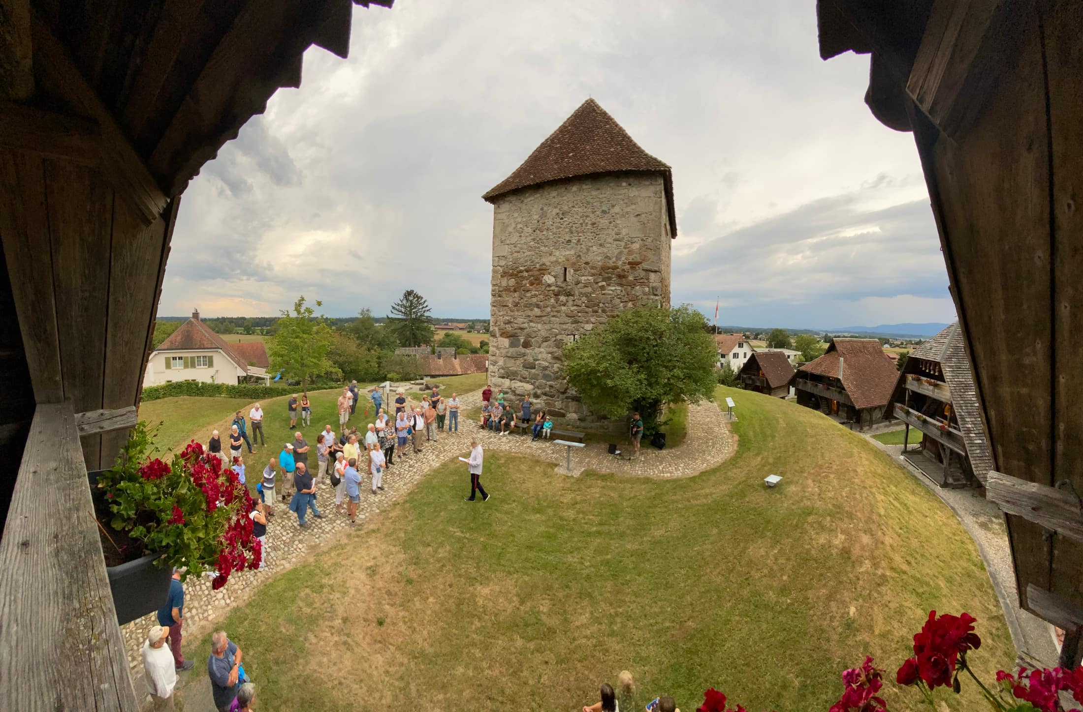 Mittelalterlicher Turm des Museums Wasseramt in Halten 