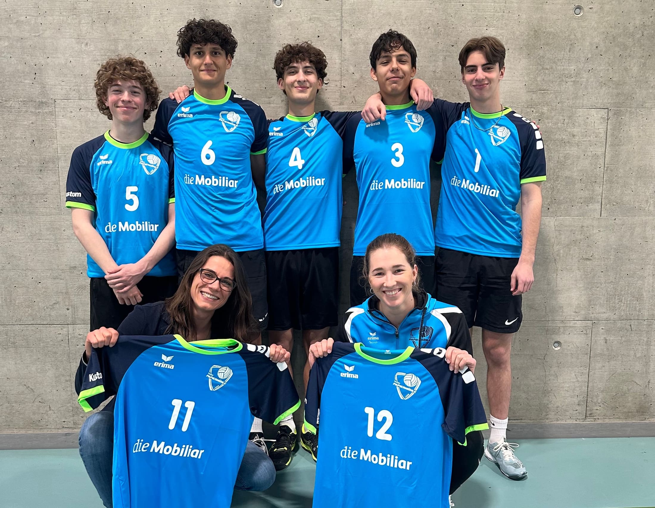 Das Nachwuchsteam Volleyball Papiermühle