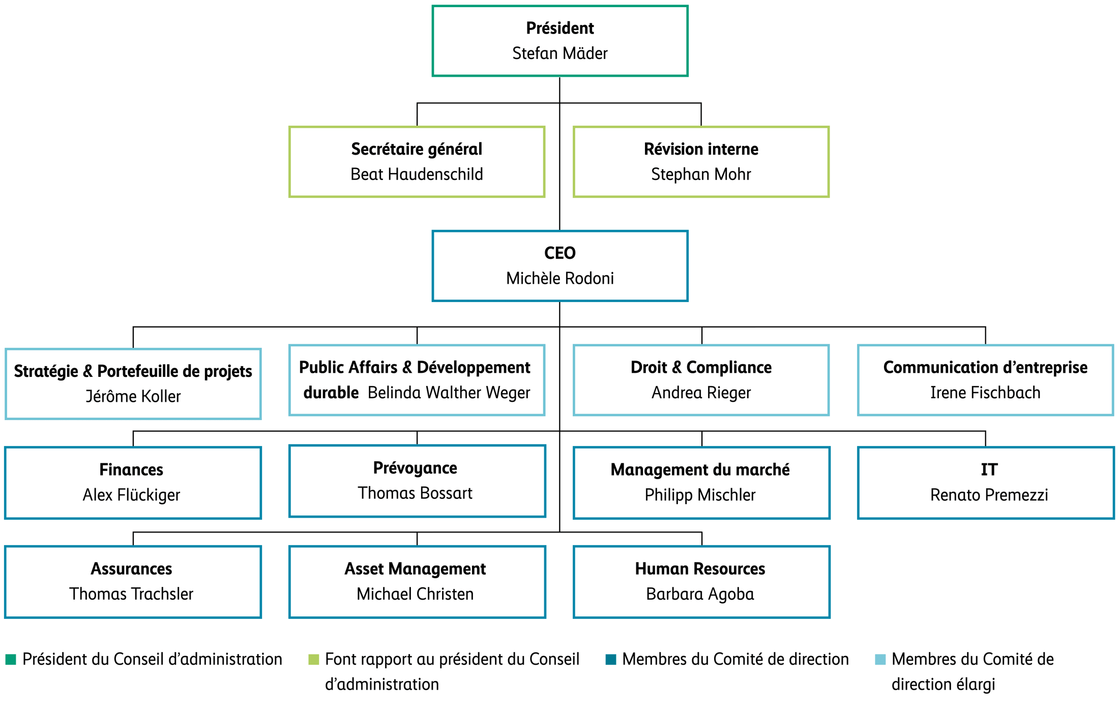 Structure de direction: organigramme