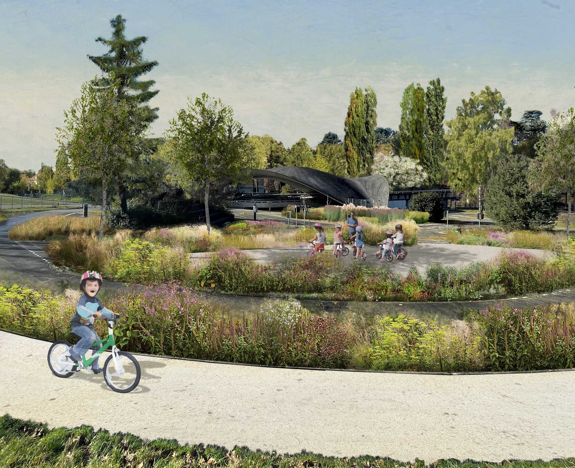 À l’été 2024, une ville éponge modèle sera créée dans la Vallée de la jeunesse.