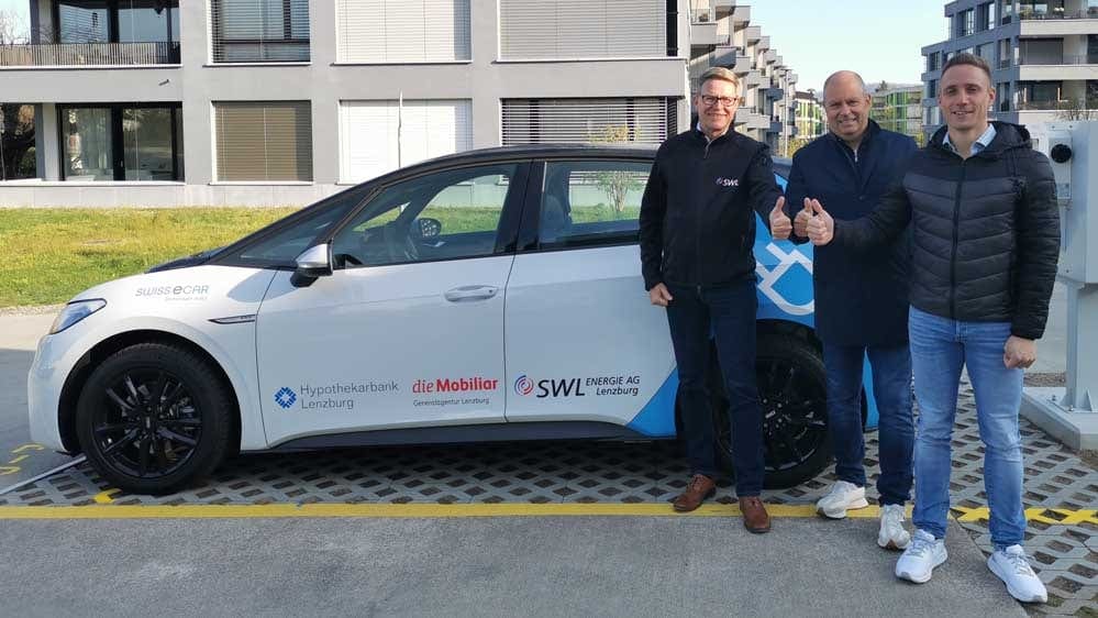 Übergabe des E-Mietfahrzeuges