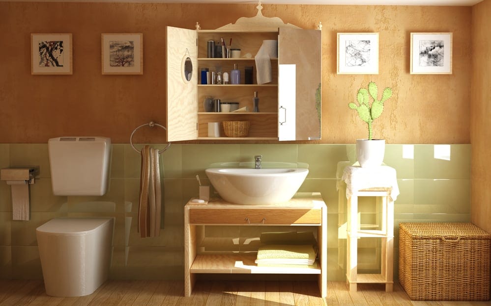 Ein modernes Bad im Landhausstil